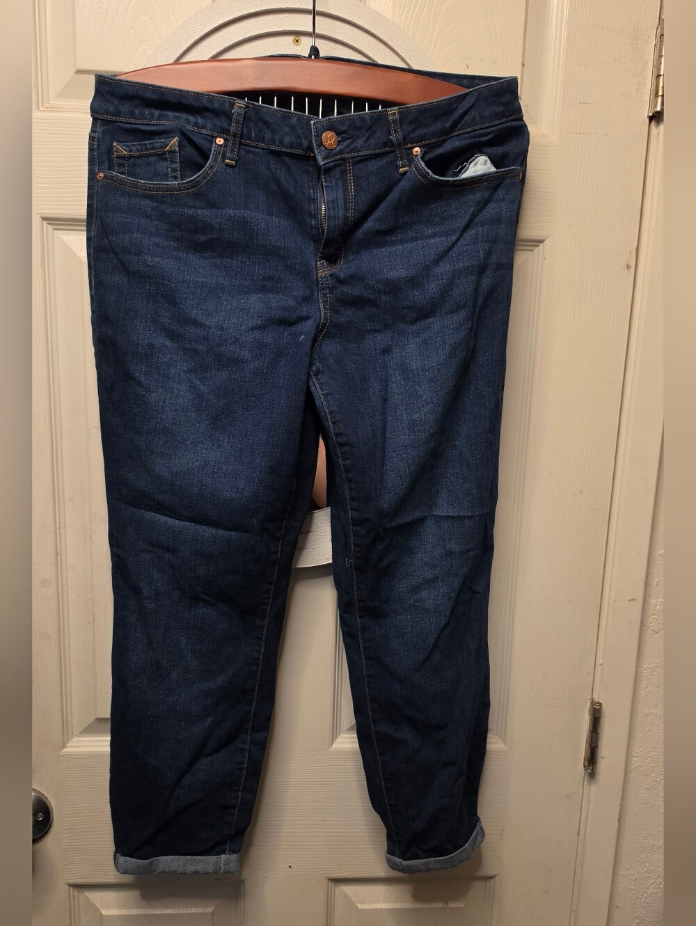 Jessica Simpson Dark Blue Boyfriend Jeans